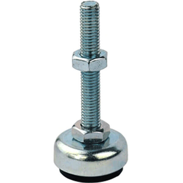 M8 Steel/Rubber Fixed Levelling Feet | LVR075 image 0