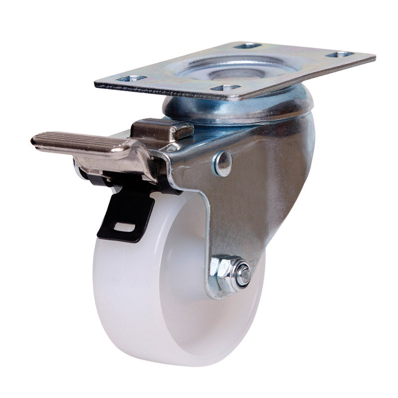 Richmond Castor Swivel with Nylon 75mm Wheel and Brake (S3304B) image 0