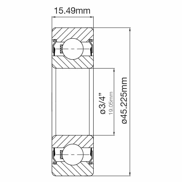 P204RR6 Round Bore Agricultural Bearing 45.225mm x 3/4" x 15.49mm image 1