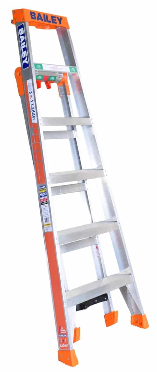 Bailey's 3 IN 1 Step Leaning Straight Ladder 1.8m 150kg FS13862 image 1