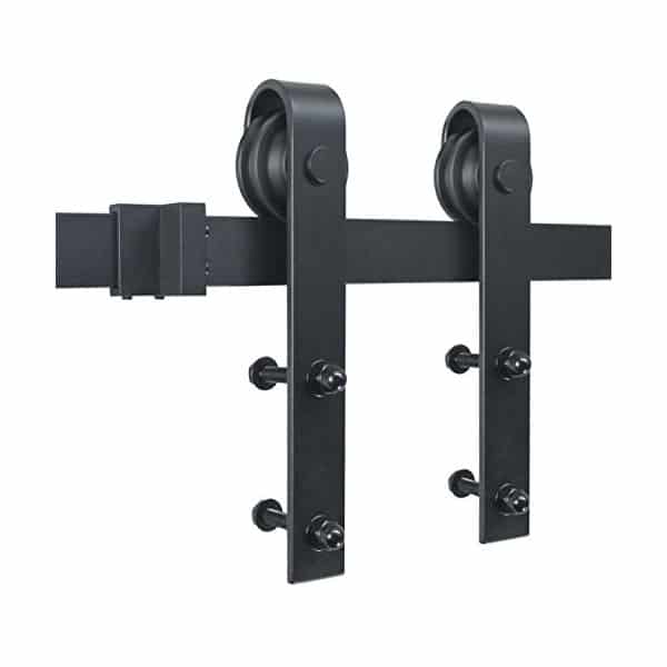 Country Style Black Steel 2m Barn Door Hardware Kit (BHR001) image 1