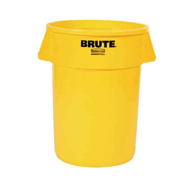 Yellow Rubbermaid 121.1 Litre Yellow Brute Bin | RFG263200 image 0