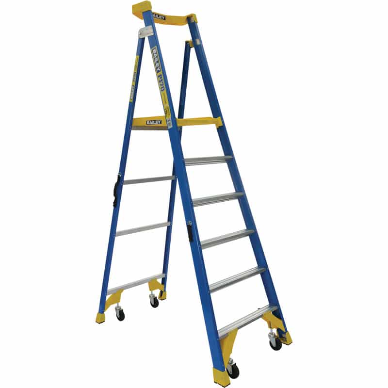 Bailey P170-6 Fibreglass Platform 6 Step Ladder 170KG | FS13533 image 0