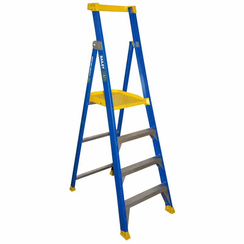 Bailey Fibreglass Platform 4 Step Ladder 150KG | P150-4 FS13577 image 0
