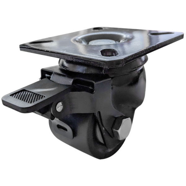 Richmond Low Profile Castor Swivel with 50mm Nylon Wheel and Brake (S2006B) image 0