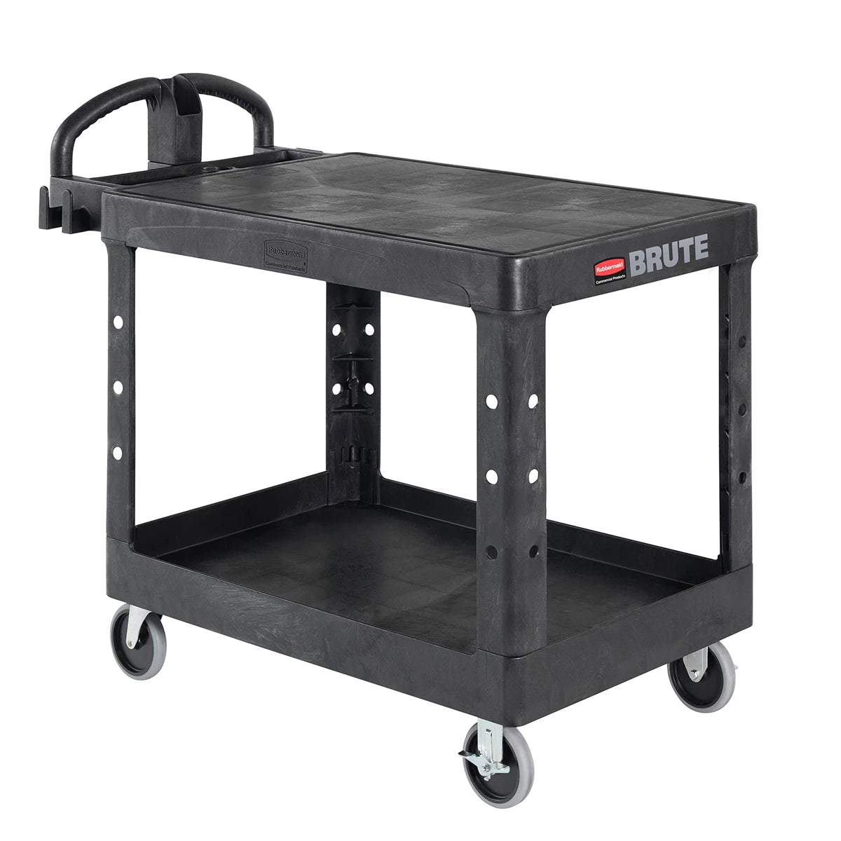 Rubbermaid Flat Shelf Utility Cart Black Color | FG452500BLA