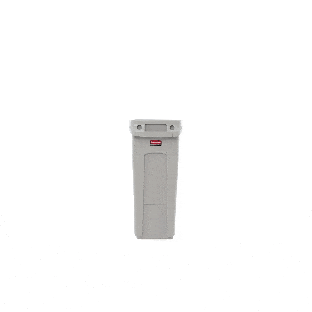 Rubbermaid Vented Slim Jim 87L Grey Container | FG354060GRAY