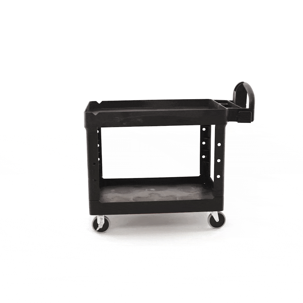Rubbermaid Heavy Duty Utility Cart Black Color | FG452088BLA