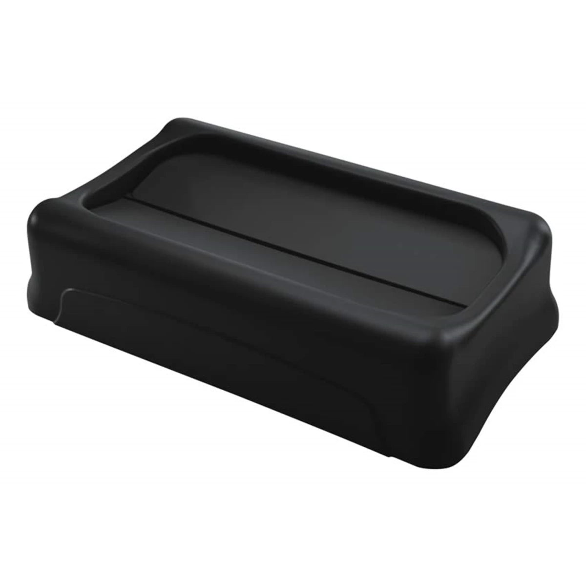 Rubbermaid Slim Jim Black Swing Lid | FG267360BLA