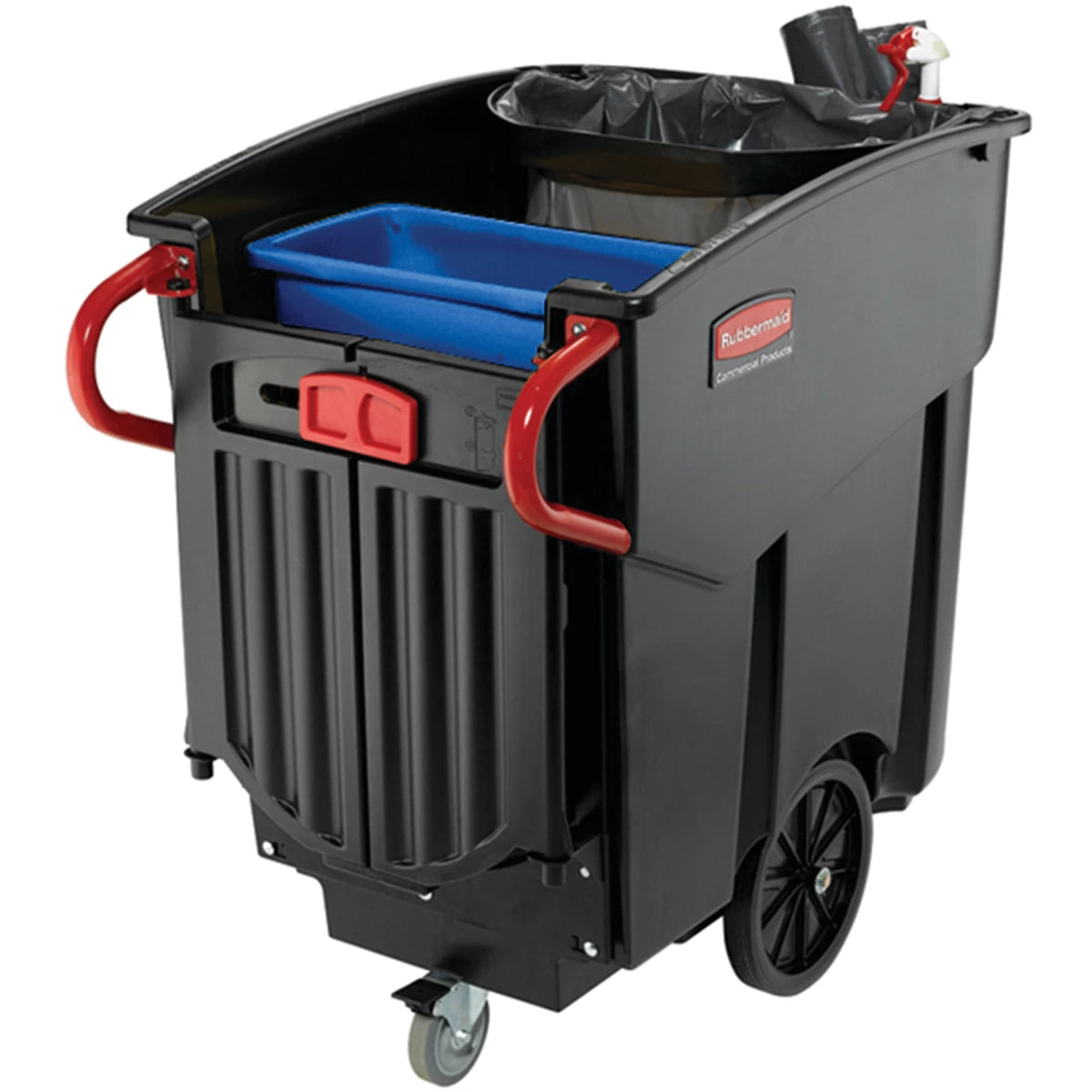 Rubbbermaid 450L Executive Series Mega BRUTE Mobile Collector Black | FG9W7300BLA