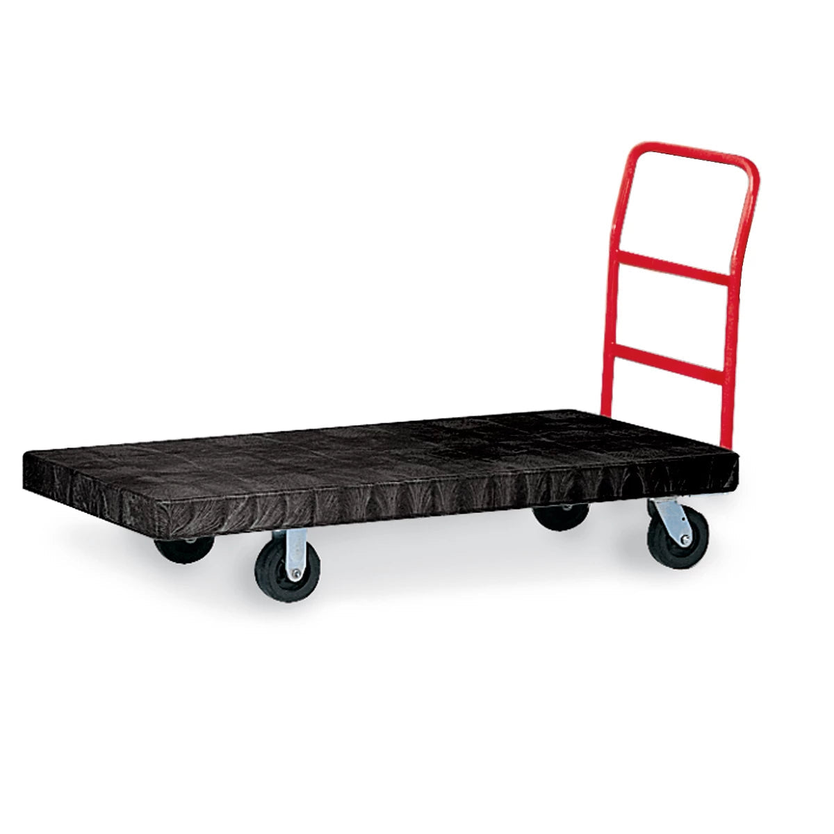 Rubbermaid Heavy Duty Platform Truck, 60cm x 122cm with 20cm TPR Castors | FG443600BLA