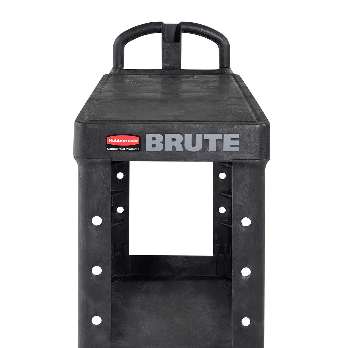 Rubbermaid Heavy Duty Flat Shelf Utility Cart Black Color | FG450500BLA