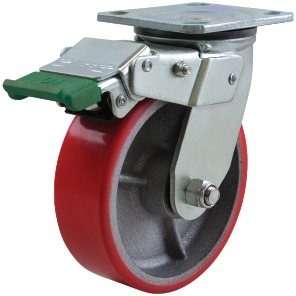 Richmond Castor Swivel with 150mm Polyurethane Tyred Wheel and Directional Lock (S6655D) image 0