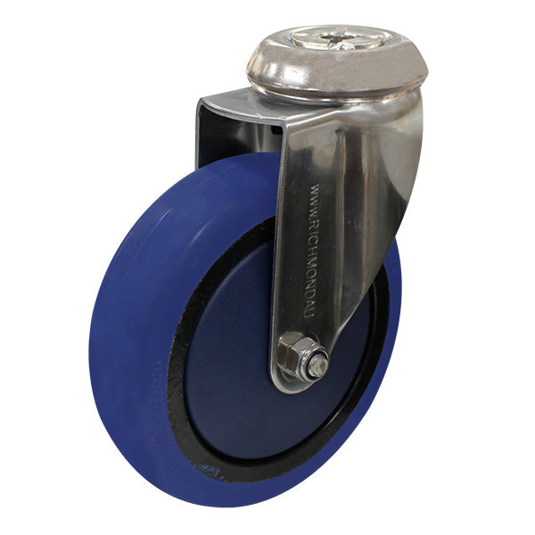 125mm Rebound Rubber Swivel Castor (S5591) image 0