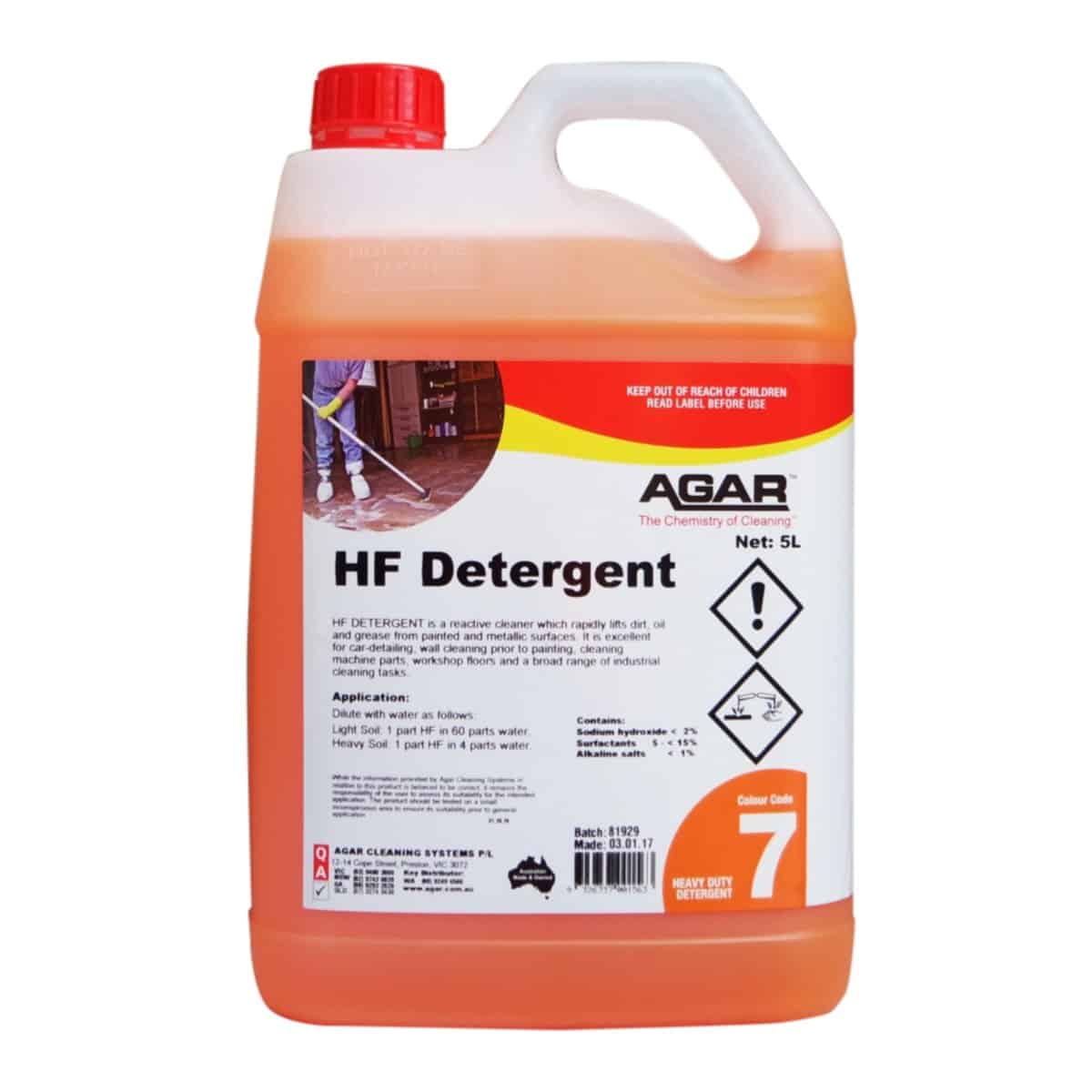 Agar 5L HF Heavy Duty Detergent Cleaner (AGA014) image 0