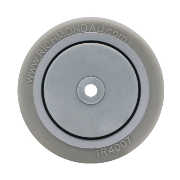 100mm Institutional Non Marking Grey Rubber Tyre BB Richmond Wheel | IR4007-31 image 1