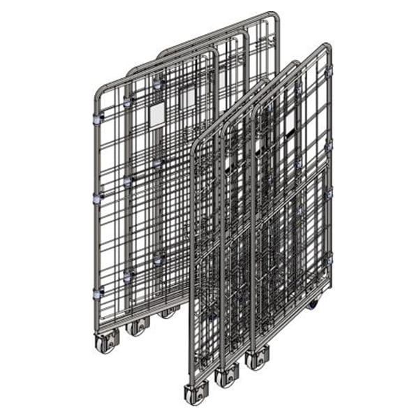 4 Sided Roll Cage with 2 Half Doors + 1 Full Door - A Base (RCR400) image 2