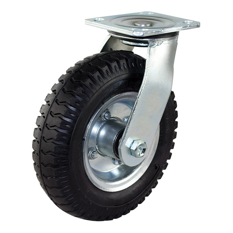 215mm Pneumatic Wheel 100kg Capacity Castor (S8861) image 0