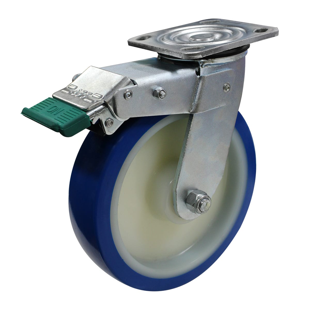 200mm Rebound Poly Wheel 300kg Capacity Castor (S8440D) image 0