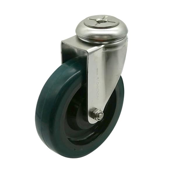 125mm Rebound Rubber Swivel Castor (S5518) image 0