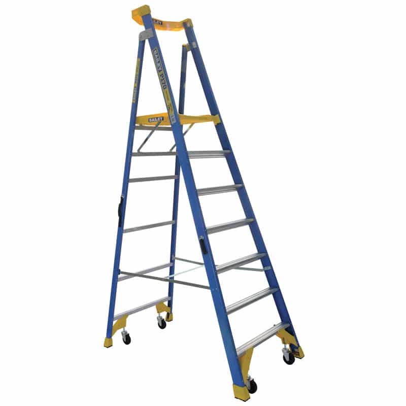 Bailey Fibreglass Platform 7 Step Ladder 170KG | P170-7 FS13534 image 0