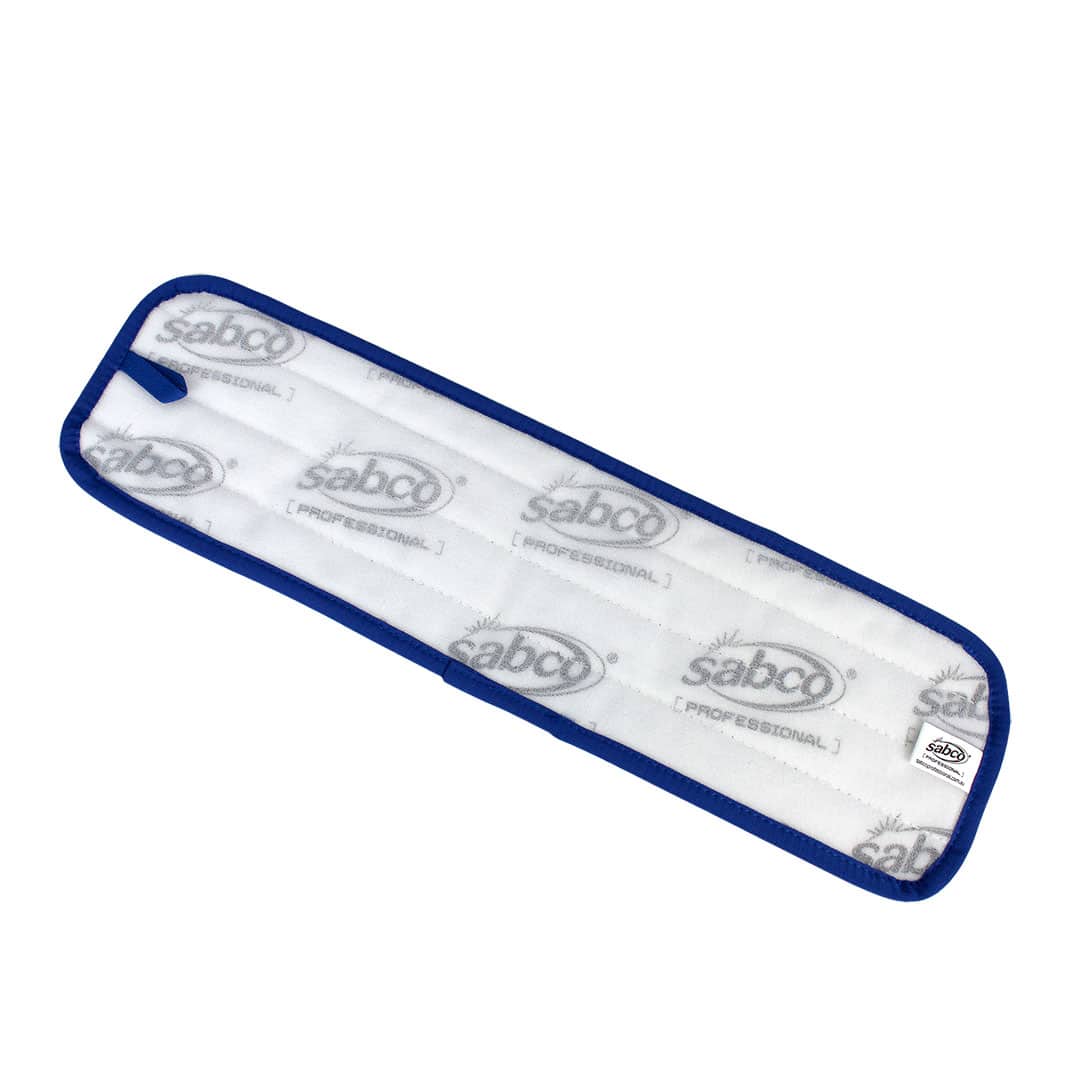 SABCO ULTRACLEAN MICROFIBRE ANTIBACTERIAL FLAT MOP PAD 10PK-BLUE (SABC-1267B) image 1