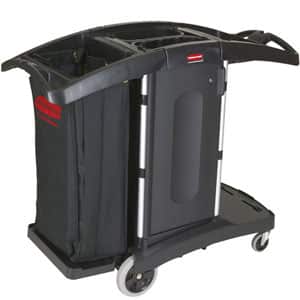 Rubbermaid | Folding Housekeeping Cart | FG9T7600BLA image 0