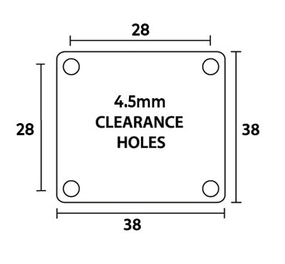 Richmond 50mm Plate Furniture Castor (S50PK2) QTY 2 image 1