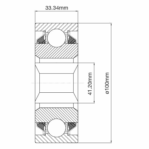 W211PP30 Square Bore Agricultural Bearing 100 x 41.20 x 33.34mm image 1