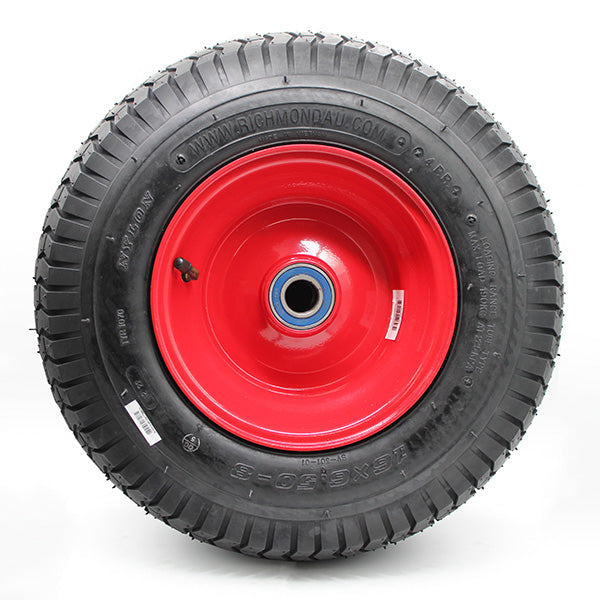 400mm Steel Centred Pneumatic Wheel | 1" Axle Diameter (PN1630-1BB) image 4