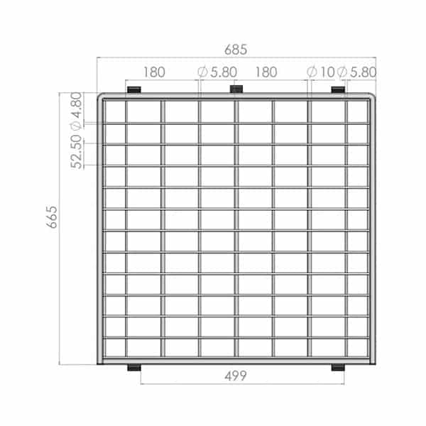 Removable Tube Shelf to suit Z Base Roll Cages (RCR612) image 1