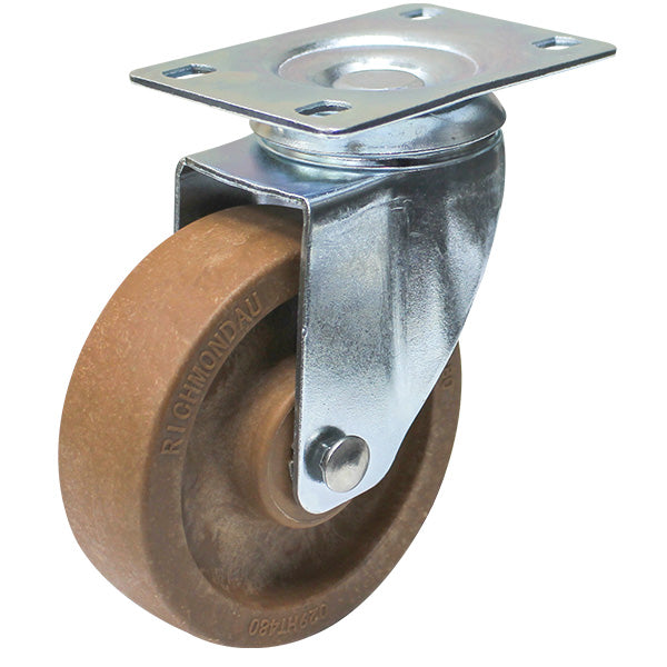 100mm High Temp Polymer 100kg Capacity Castor (S4360) image 0
