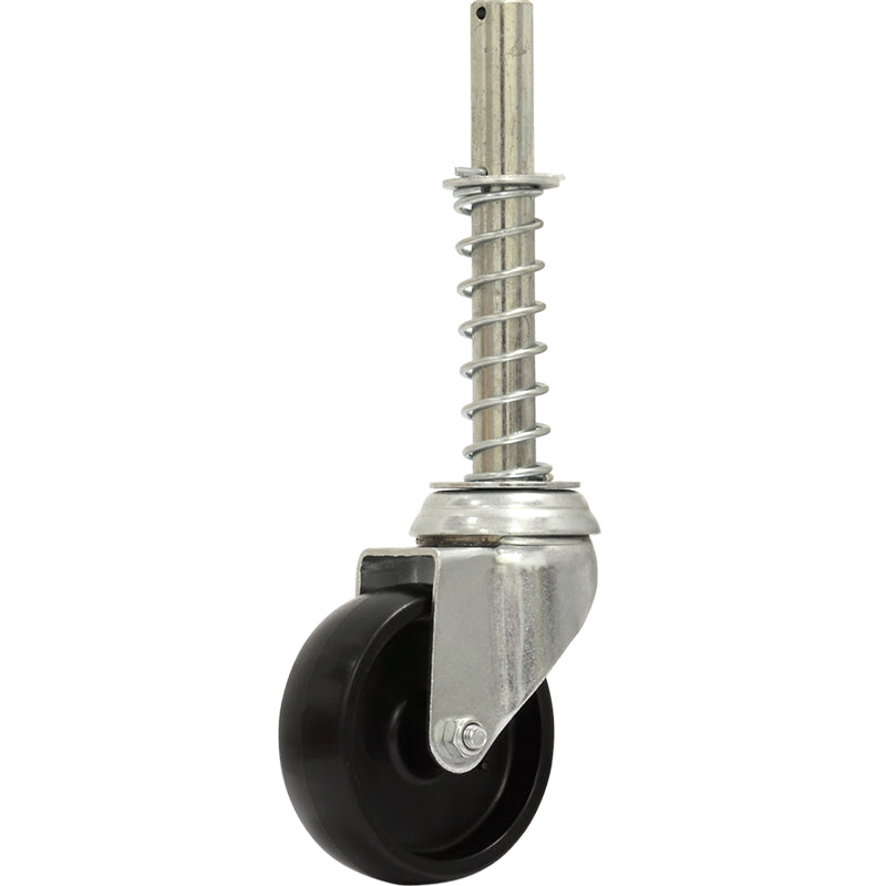 75mm Nylon Wheel 25kg Capacity Spring Loaded Gate Castor (S3712SPR) image 0