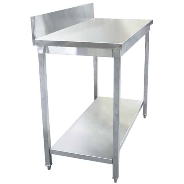 Stainless Steel (304) Bench with 150mm Splashback - 1800L x 600W x 900H image 4