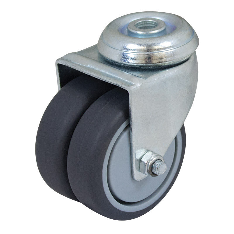 Richmond Castor Swivel with Institutional Rubber 50mm Twin Wheels (S2722) image 0