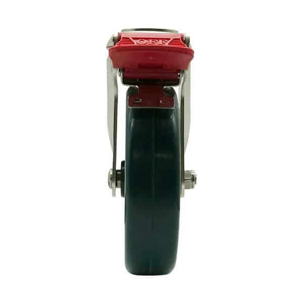 125mm Rebound Rubber Swivel Brake Castor (S5518B) image 1