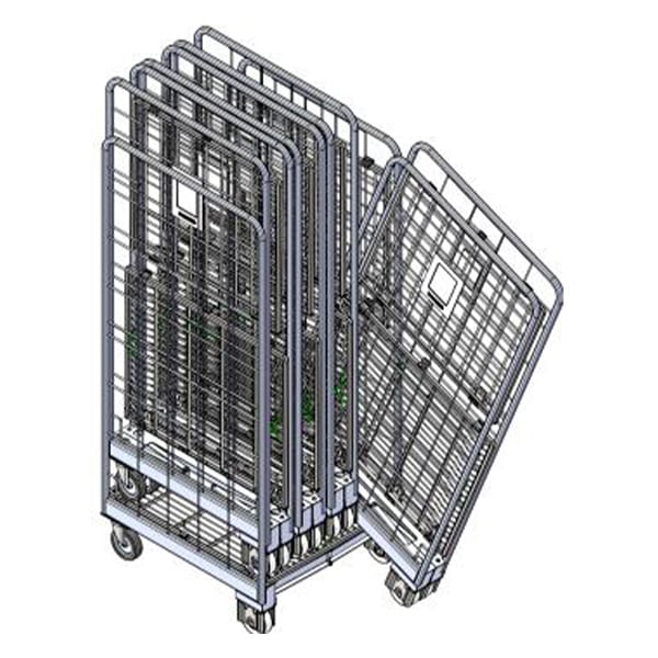 2 Sided Foldable Roll Cage With Fixed Shelf (RCR221) image 2