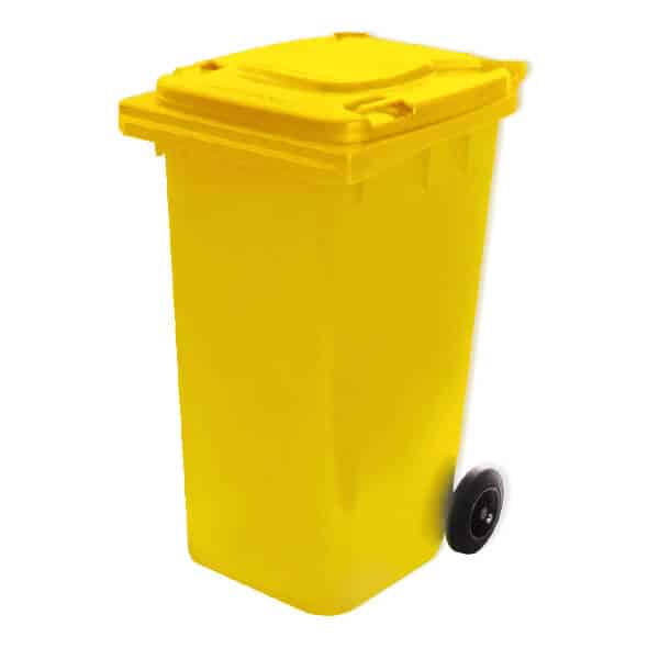 120 Litre Yellow Wheelie Bin | WGR014 image 0