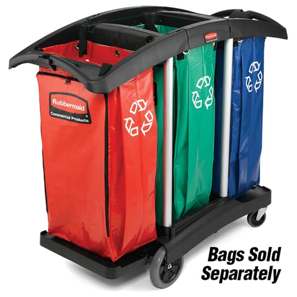 Rubbermaid | Cleaning Trolley with Triple Bags | RFG9T9200 image 0