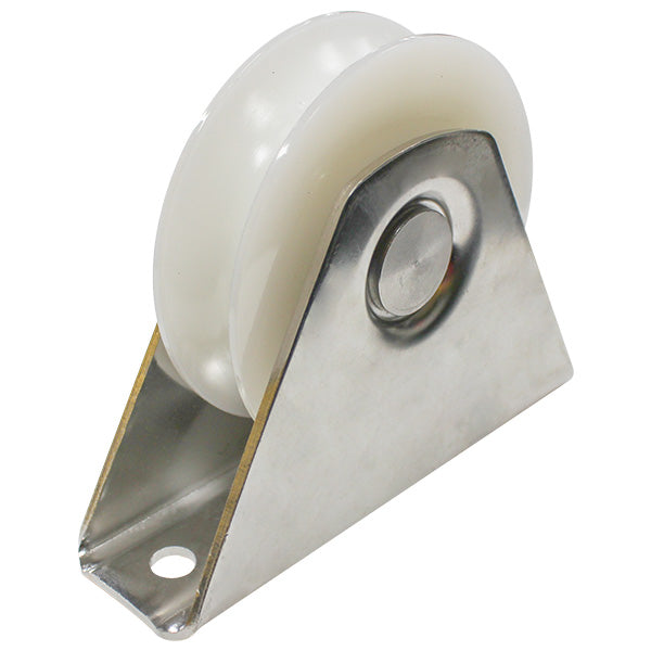 88mm Stainless Bottom Mount Nylon Gate Track Wheel (GTR238) image 3