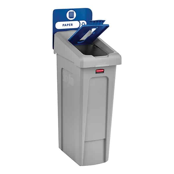 Slim Jim Recycle Station Blue Paper Slot Lid Insert image 4