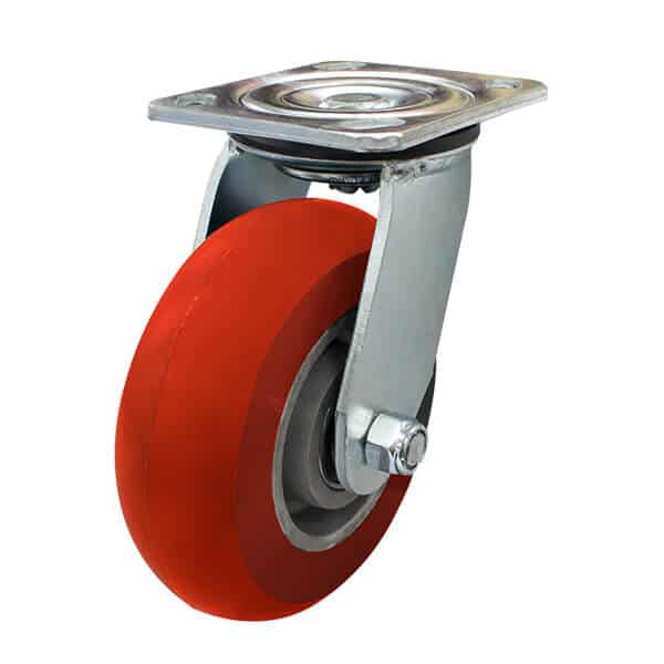 150mm Donut Profile Poly on Aluminium Wheel Castor 150kg Capacity (S6626) image 0