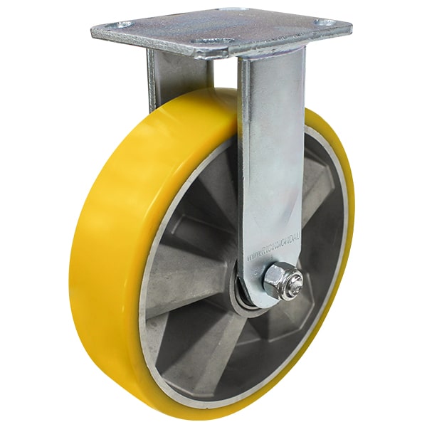 200mm Crowned Poly Aluminium Castor 600kg Capacity (R8275) image 0