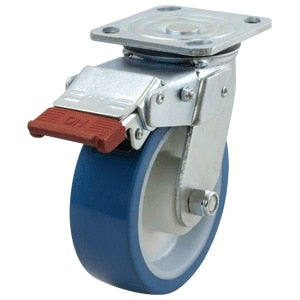 Richmond Castor Swivel with 150mm Rebound Rubber Tyred Wheel with Swivel Lock and Brake (S6440SLB) image 0