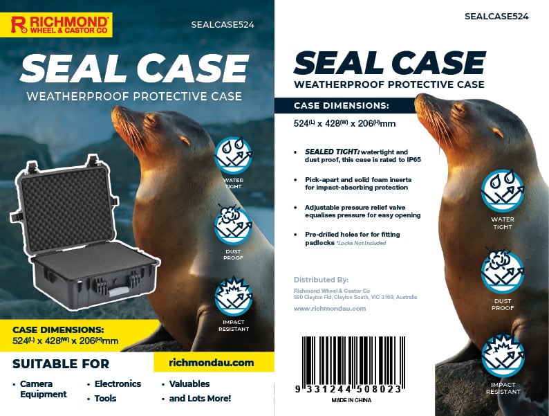 Seal Case – 524x428x206mm Weatherproof Equipment Case (SEALCASE524) image 12