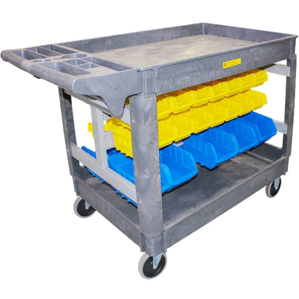 250kg 2 Warehouse Order Picker Trolley 1185x650x855mm (SPR006) image 0