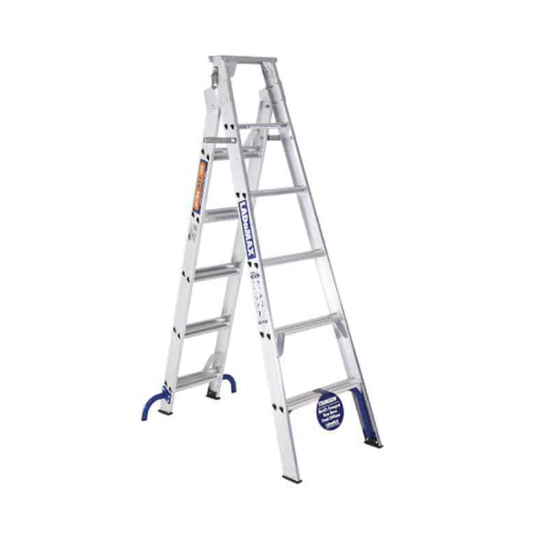 LADaMAX SE082 Aluminium Dual Purpose Extension Ladder 2.4m 4.4m image 0