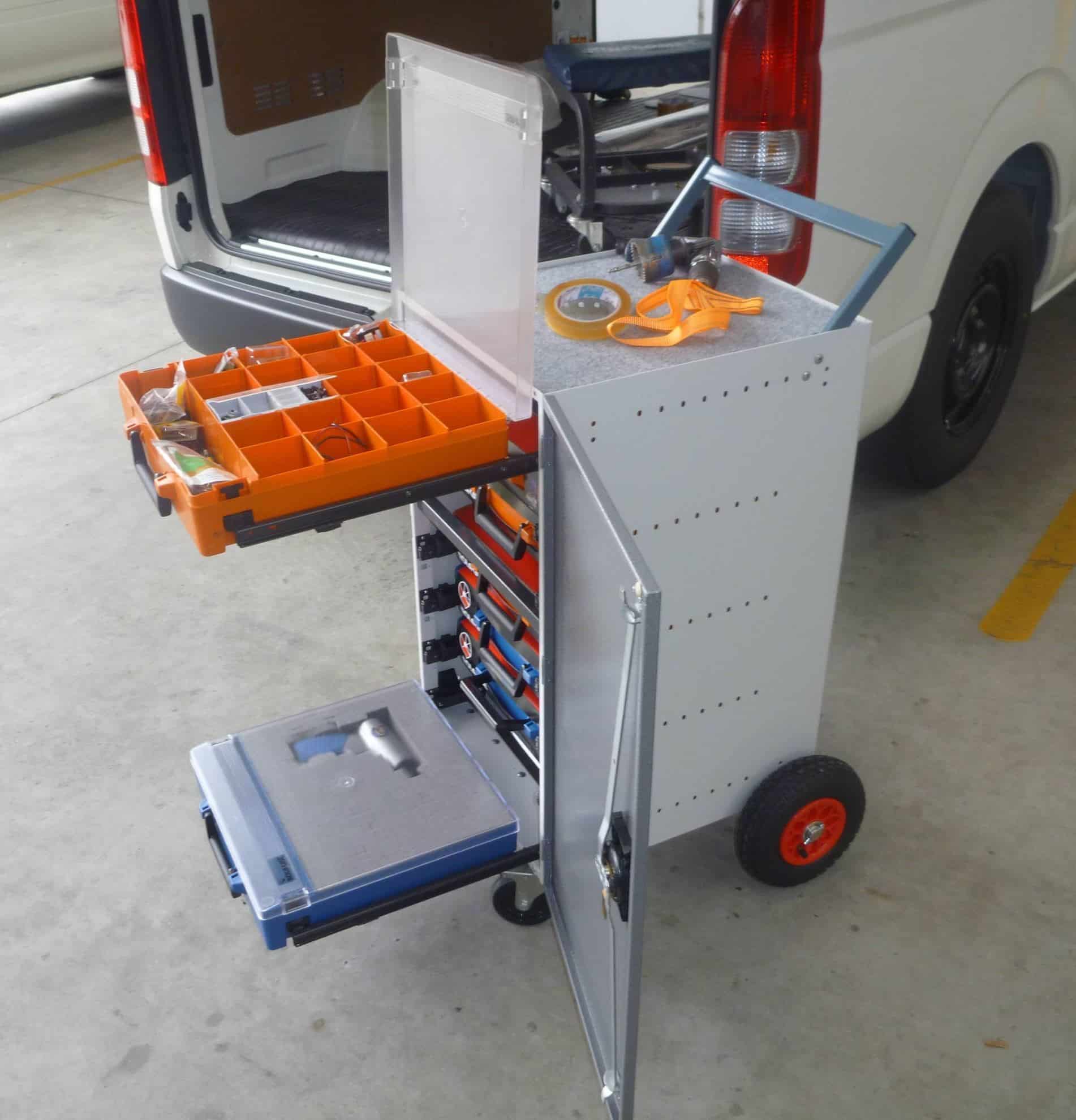 Rolacase | 7 Drawer Mobile Storage System | RC7DC-PN image 2