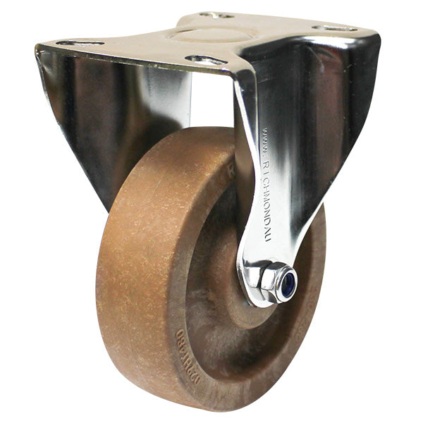 100mm High Temp Polymer 100kg Capacity Castor (R4357) image 0