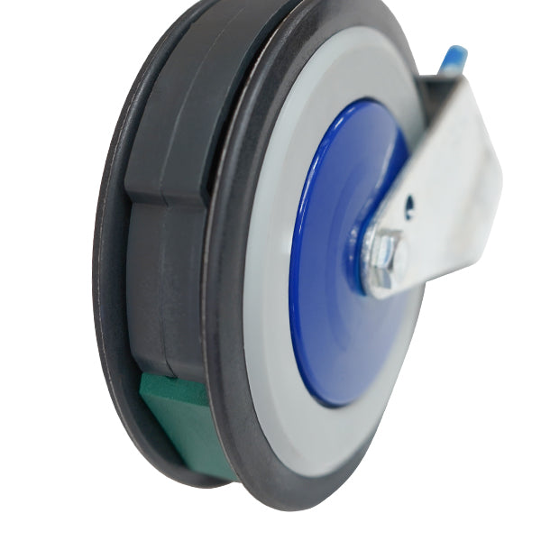 125mm Polyurethane Travelator Castor | 55mm Thread (S5166) image 4